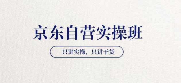 【京东自营实操班】只讲实操，只讲干货价值4980