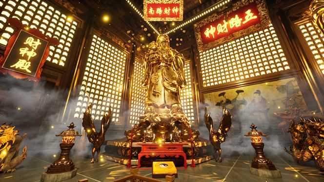 VR全景模式五路财神无人直播玩法，抖音目前最火玩法独家制作【吸金又吸睛】