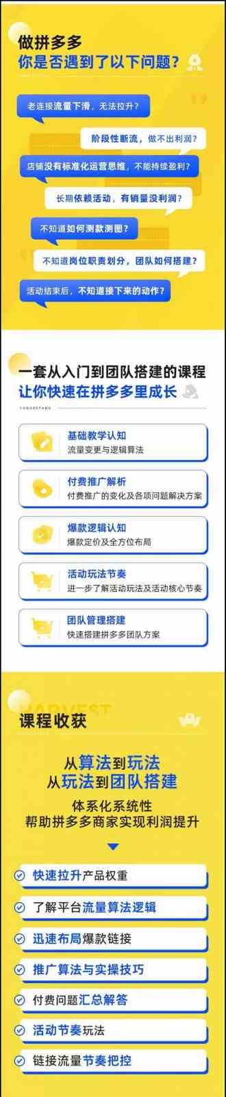 拼多多进阶课：极限拉升/盈利突破：从算法到玩法 从玩法到团队搭建